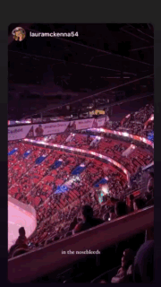 Laura footage from Montreal Canadiens hockey game in Montreal