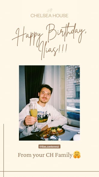 Ilias Chelsea House Member Birthday Greeting from the Community Team