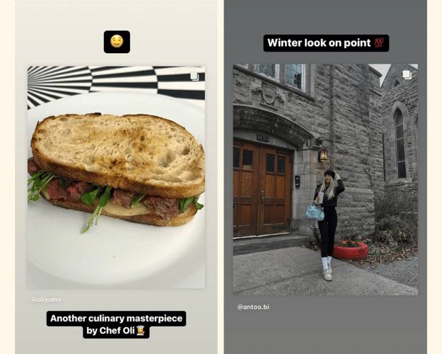 Home cooked sandwich in fully stocked kitchen and Antonia's winter look