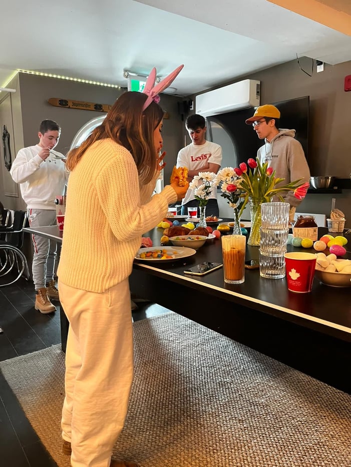 Easter Sunday brunch student residence Montreal